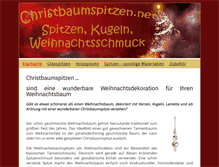 Tablet Screenshot of christbaumspitzen.net